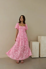 Step By Step Maxi Dress Pink