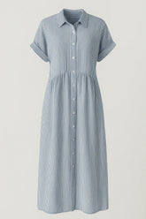 Ladies' Elegant Midi Dress With Pockets