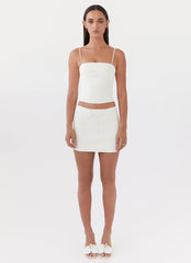 Eliana Crop Top - Ivory