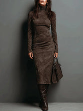 Emma - Elegant Long-Sleeve Midi Dress