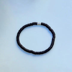 Black Seascape Stretch Bracelet