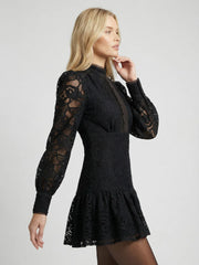 Embroidered Mini Dress