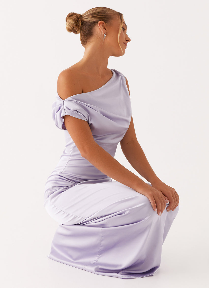 heart of glass satin maxi dress Peppermayo Exclusive Heart of Glass Satin Maxi Dress Blue