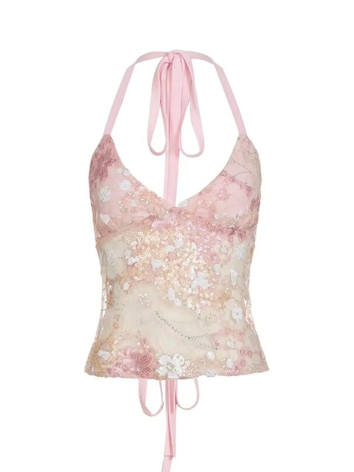 Mesa Sequin Backless Top